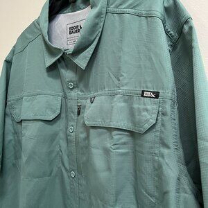 Eddie Bauer Green Mesh Vented Short Sleeve Shirt Men's Size‎ XXL New with Tags